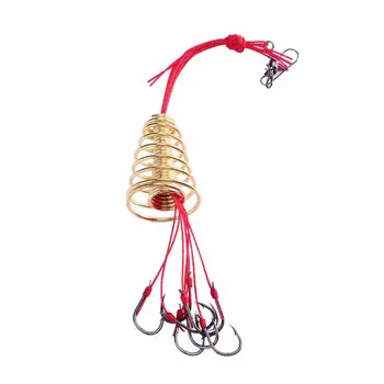 

8 in 1 Explosion Fishing Hooks Pack Anti Hanging High Carbon Steel Sharp Bunch Hooks with Fish Line for fisherman 130X65X40MM