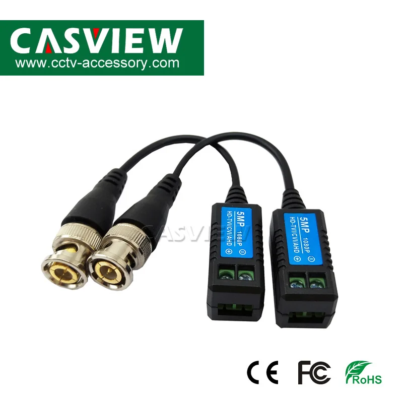 20 шт. 10 пар 5MP 4MP 3MP 1080P AHD CVI TVI CVBS Пассивное Видео балун UTP витая пара 5 мегапикселей ABS пластик CCTV аксессуары