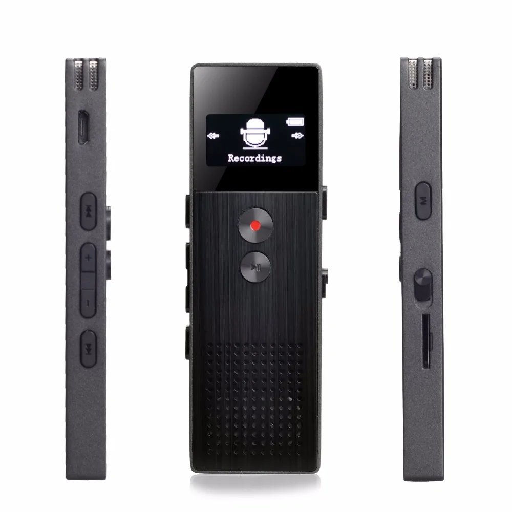 Профессиональный цифровой диктофон 8 Гб USB с поддержкой fm радио tf карты Mp3 плеер