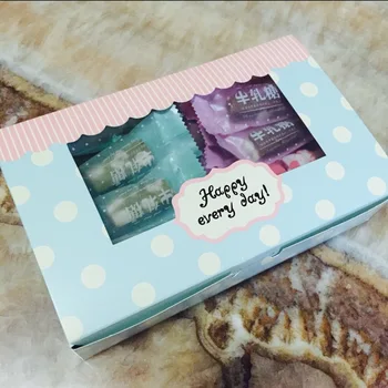 

10pcs/lot "Happy ever day" Biscuit Packaging Box 21.5x13.5x5cmCookies,Candy Snack,Handmade Food Packaging Boxes