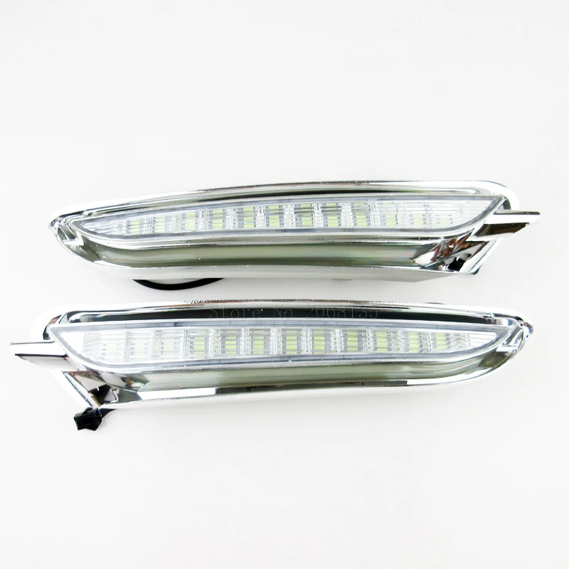 

2Pcs/Lot New Turn off style relay LED DRL car daylight Daytime Running Lights for Buick Encore/Opel Mokka 2012-2016