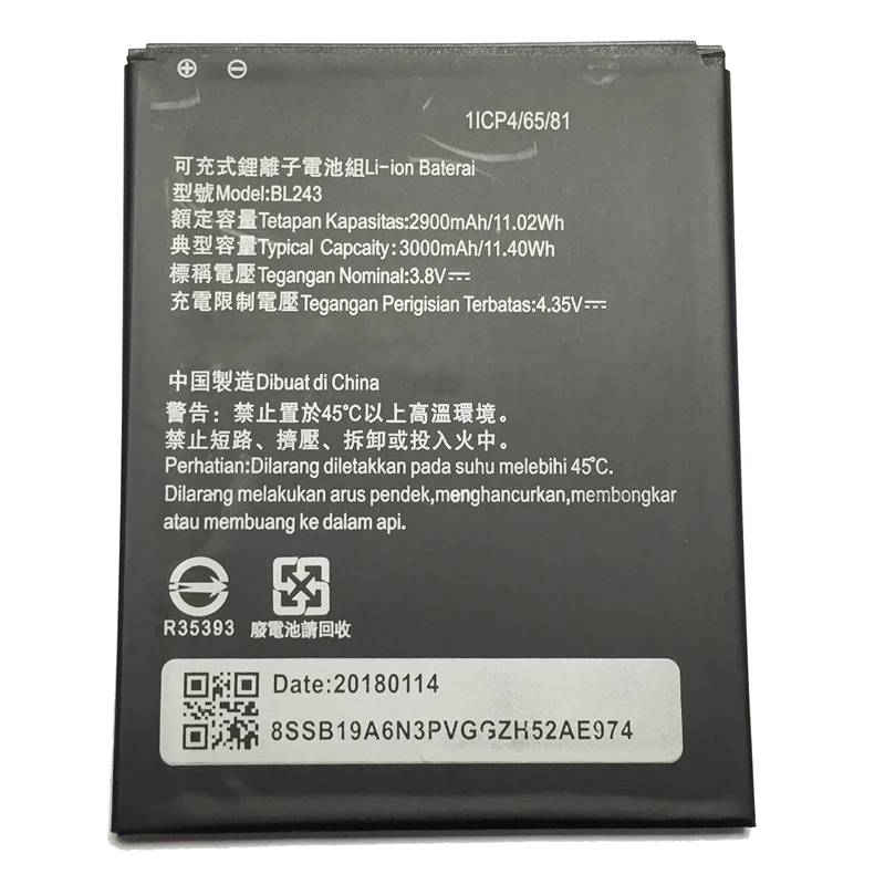 BL229 BL198 BL223 BL192 BL243 батарея для Lenovo A806 A 806/a850 a860 S890/Vibe Z2 Pro K920/A300 A328/note k3 A7000