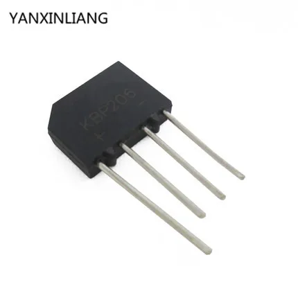 10 шт./лот Оригинальный Новый KBP206 KBP206G DIP мост выпрямитель 2A 600 в оптовая продажа