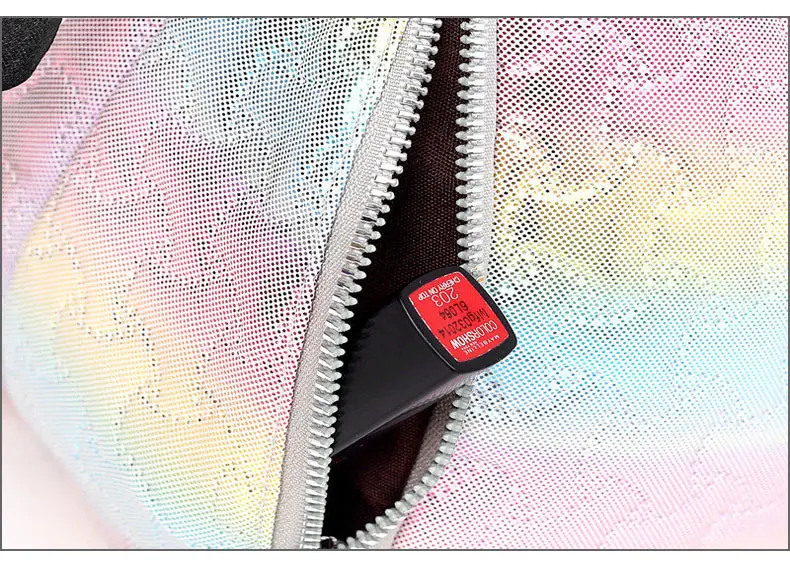 Красочный клетчатый женский рюкзак, модный бант, дорожные сумки, милый кулон, кисточка, школьная сумка, голограмма, лазерная сумка, Bolsas, новинка, XA618WB