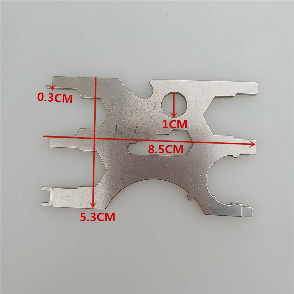 1 Pcs Stainless Steel Scuba Diving Multitool Diving Regulator Kits Screwdriver Set Credit Card Diving Equipment Repairing Tools 