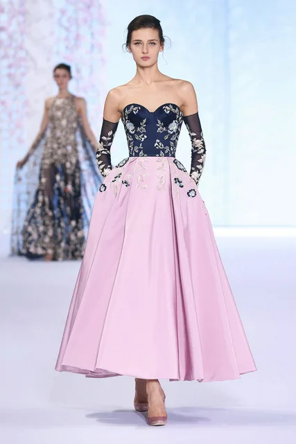 ralph and russo pink dress