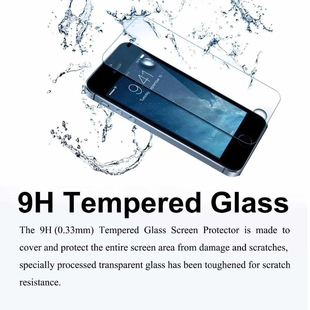 9H 2.5D защитное стекло на для apple айфон 5S 5 SE 5C закаленное стекло Экран протектор пленка для iPhone 5S 5SE 5C крышка защитная пленка