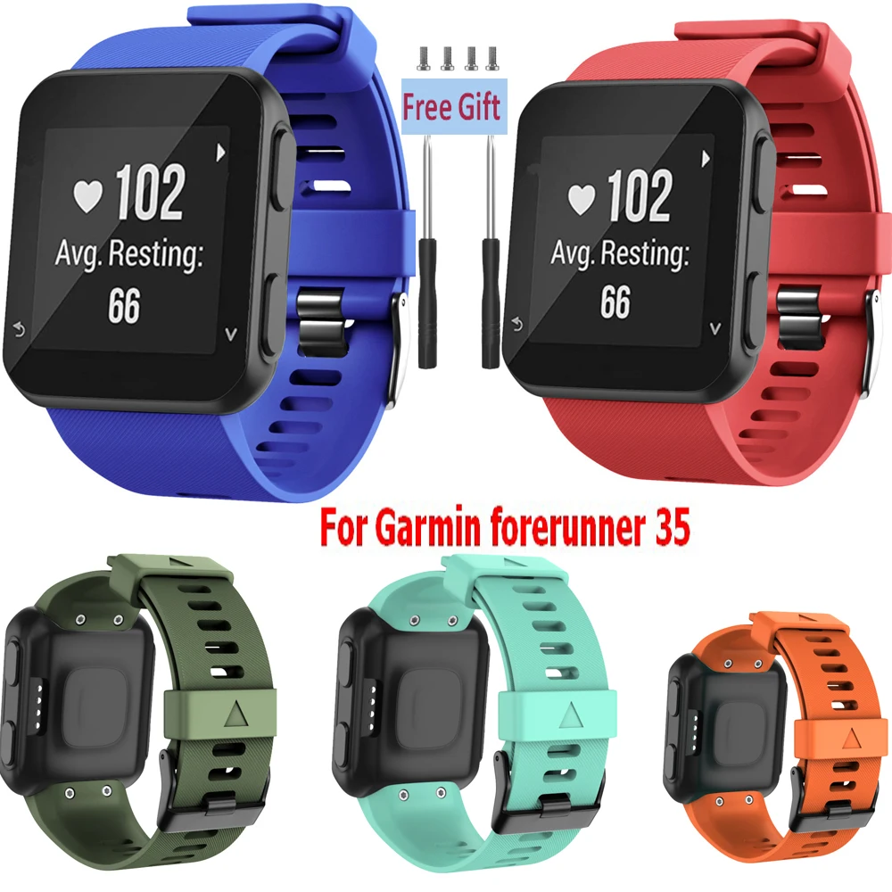 

COMLYO Silicone Wristband For Garmin Forerunner 35 Strap Watchband Replacement Bracelet Wrist Bands For Garmin Forerunner35 Band
