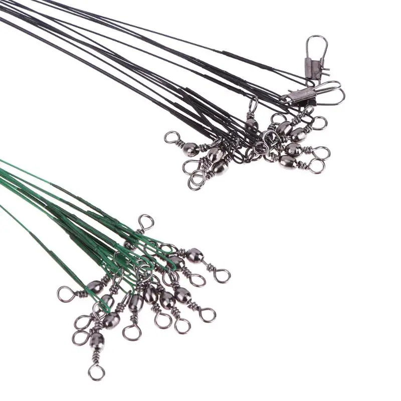 100pcs 25cm Fishing Line for Lead Steel Wire Fishing Cord Rope Fishing