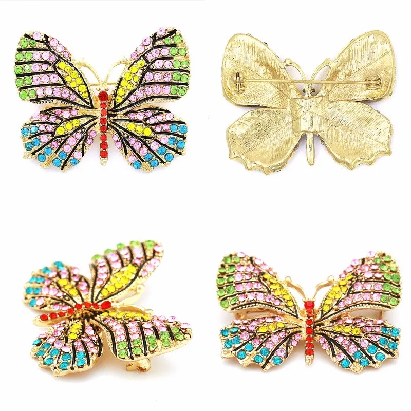 Baiduqiandu-Pinos do broche da borboleta em cores