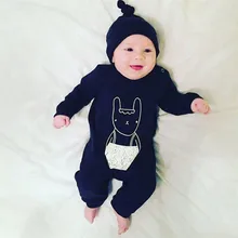 Newborn Autumn Rompers 2016 Cute Toddler Baby Girl Boy Cartoon Jumpers Rompers Playsuit Outfits Clothes 0-24M