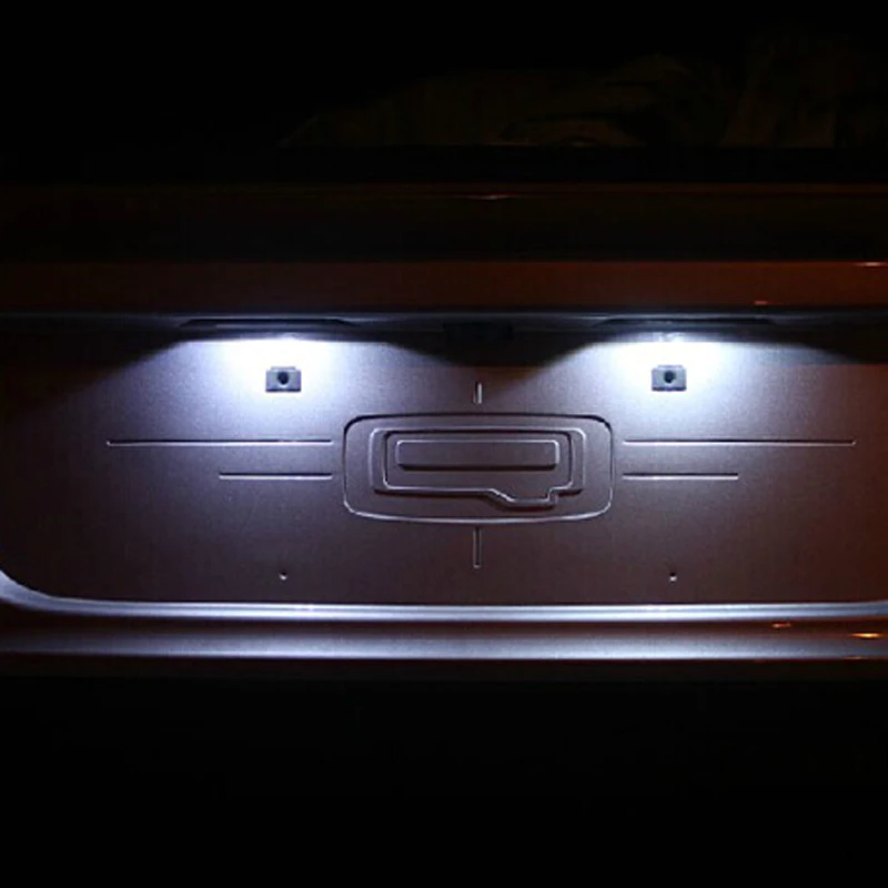 Для Volkswagen Bora Caddy 3 Eos Multivan Phaeton Touran SCOE 2X 3SMD 5050LED светильник для номерного знака лампа