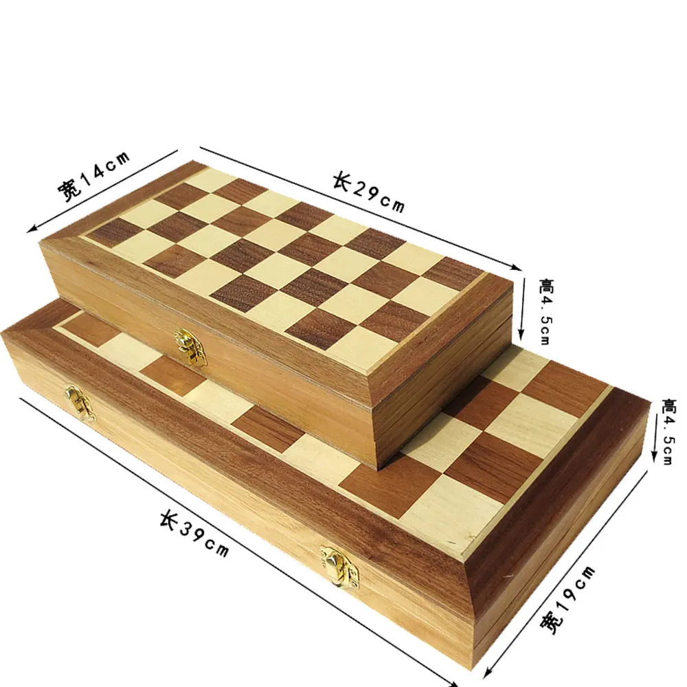 Прочный складной деревянный Международный шахматный набор штук набор смешная настольная игра шахматы коллекция портативная настольная игра