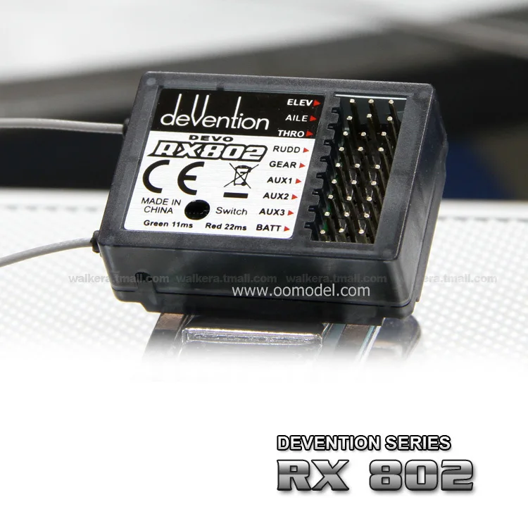 Walkera RX802 8 CH Receiver Devention Receiver for Walkera devo 6/devo 7/devo8s/devo10/devo12 Free Shipping Walkera RX802 8 CH Receiver Devention Receiver for Walkera devo 6/devo 7/devo8s/devo10/devo12 Free Shipping