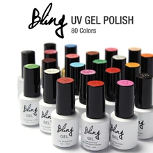 1Pcs Nail Gel Polish Gel Long-lasting Soak-off Gel Nail LED Led Shining Colorful UV 6ml Nail Gel 80 Colors Coat + UV Base Coat