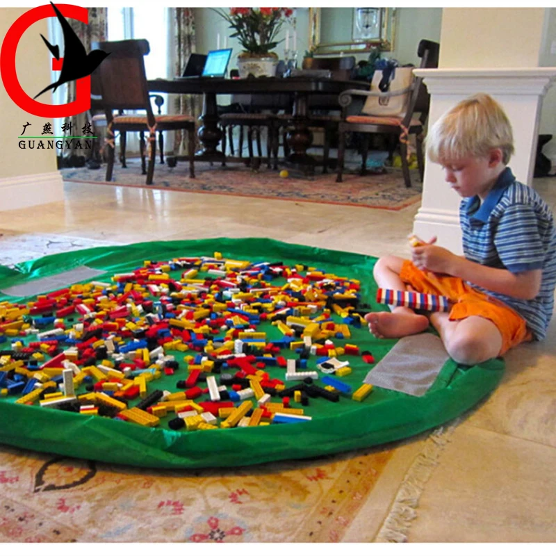Детский игровой коврик Одеяло сумка для хранения игрушек детей подняться Мат