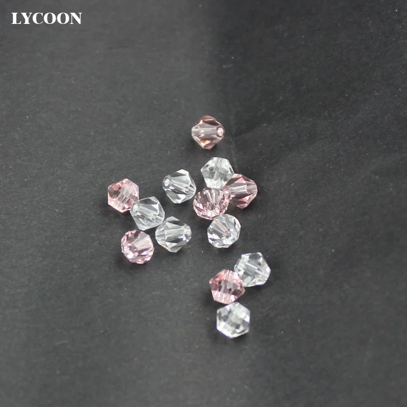 Free shipping 50pcs/lot LYCOON high quality cut crystal Bead Jewelry
