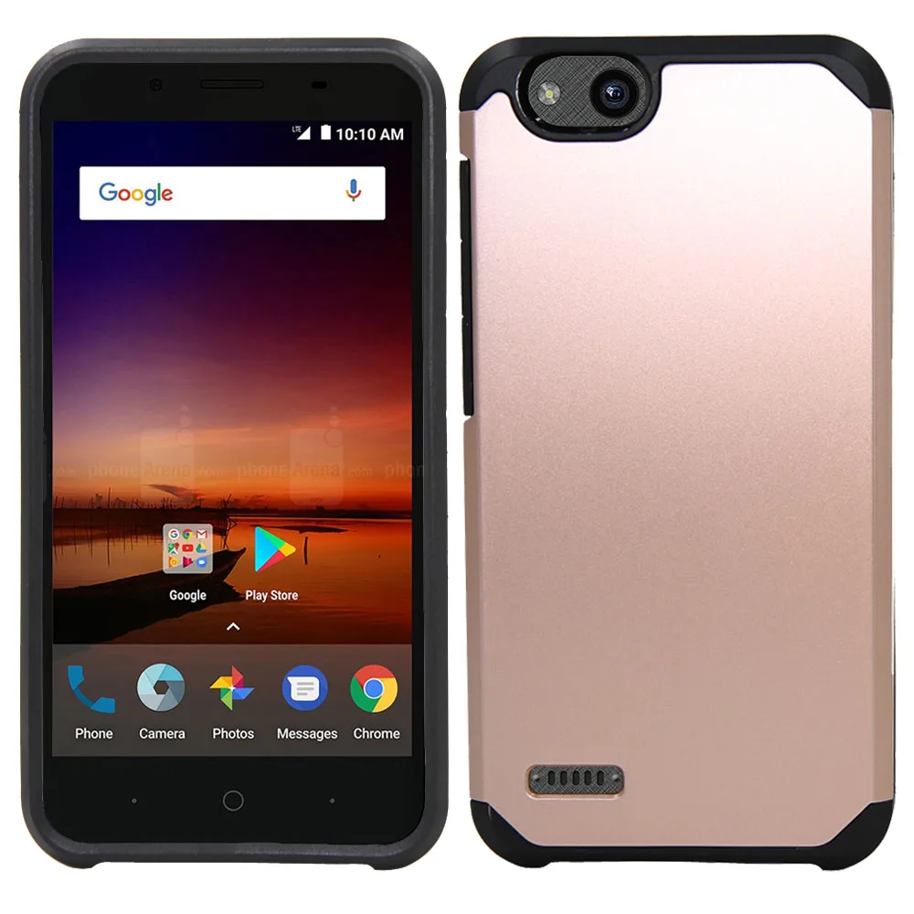 

Shockproof Armor Case Dual Layer Rubber Hard PC Back Anti Scratch Cover For ZTE Tempo X N9137 / Blade Vantage / Avid 4 Z839 Z855