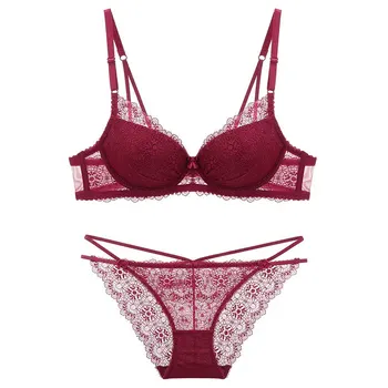 

Thin and thick lace underwear suit on European and American sexy bra
