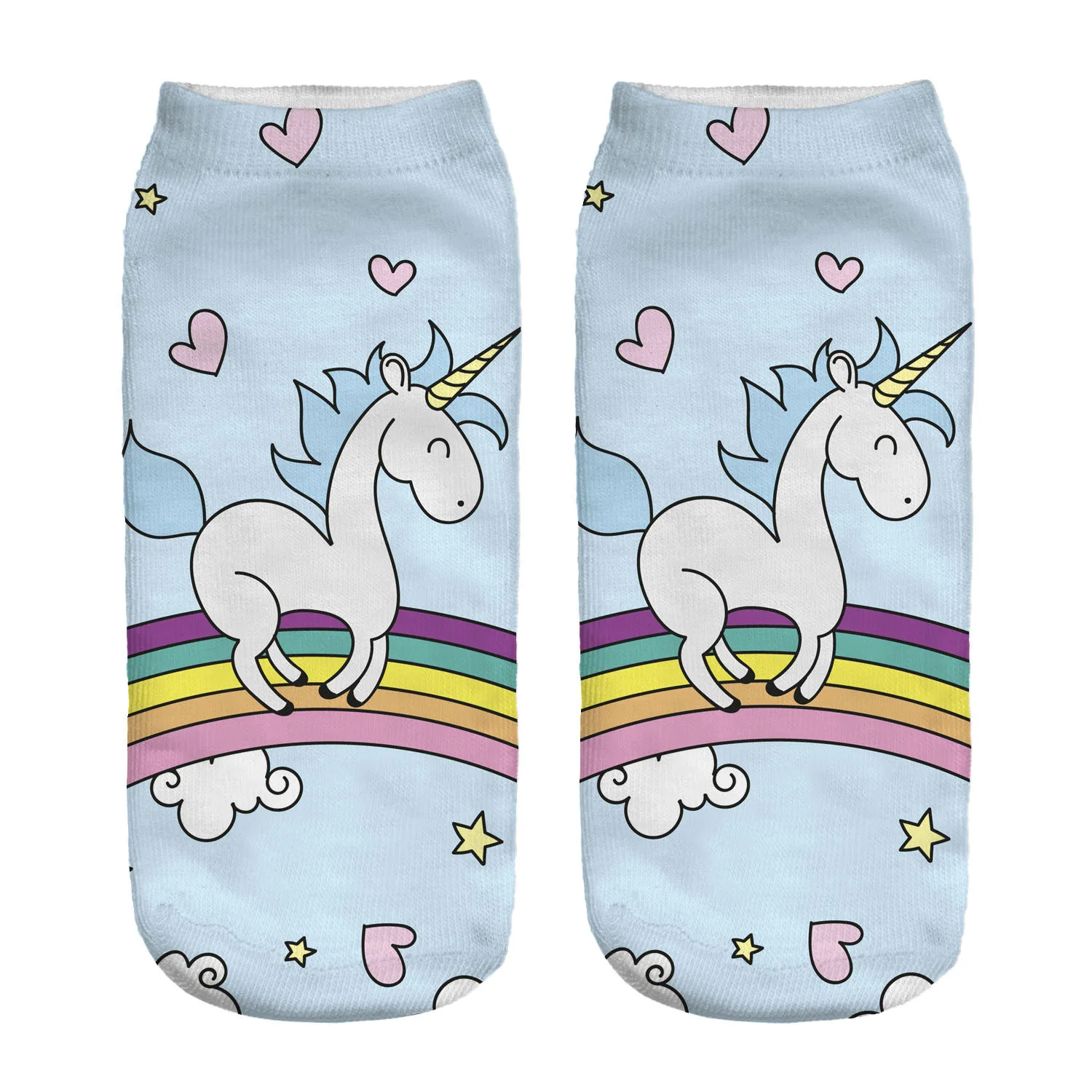 

5 Pairs Adult Unicorn ankle socks