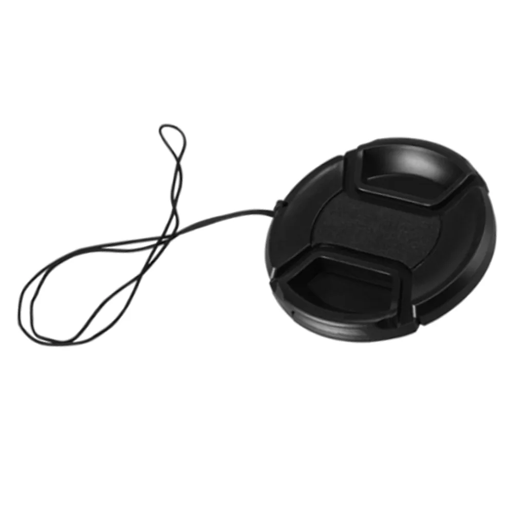 Black Plastic 58mm Snap-On Lens Cap For Camera Canon Lens Filter Adaptor
