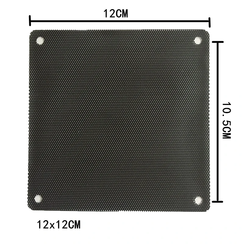 5 шт./лот 8 см 9 см 12 см 14 СМ Компьютер ПВХ сетка PC пылезадерживающий фильтр для вентилятора пылезащитный чехол компьютер сетки крышка корпуса