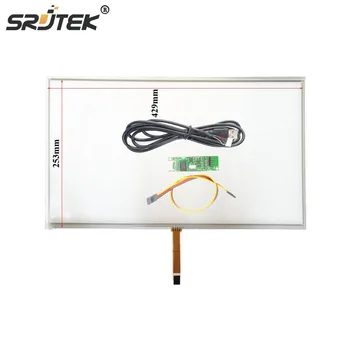 

Srjtek 18.5 Inch For 4Wire Resistive Touch Screen Panel 429x253 mm USB Kit For 18.5 Monitor 16:10