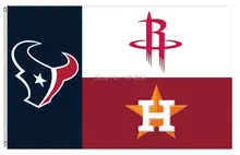 Houston State Fans Texans Rockets Astros Flag 150X90CM MLB 3×5 FT Banner 100D Polyester flag grommets 09, free shipping