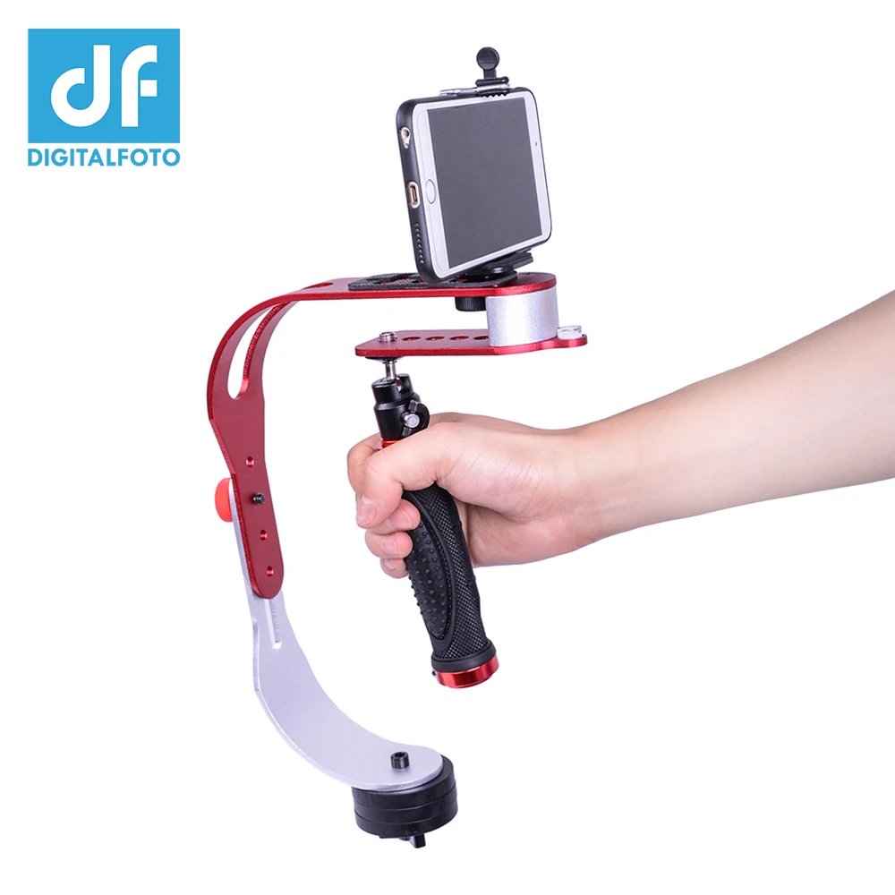 Handheld camera stabilizer gimbal steadicam smartphone clamp For GoPro