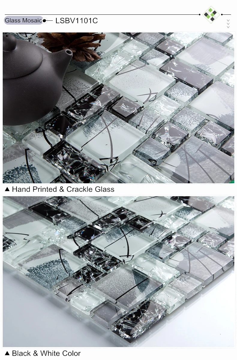 Popular black tile backsplash buy cheap black tile backsplash lots ...
