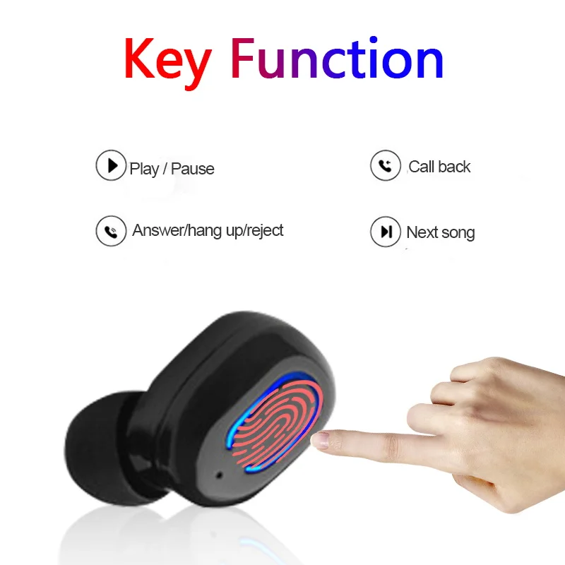 TiYiViRi Bluetooth наушники TWS беспроводные Handsfree спортивные игровая гарнитура