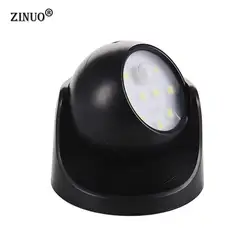 ZINUO SMD5050 Беспроводной движения PIR Сенсор бра 360 градусов вращения светодиодный ночник Авто извещатель настенный светильник