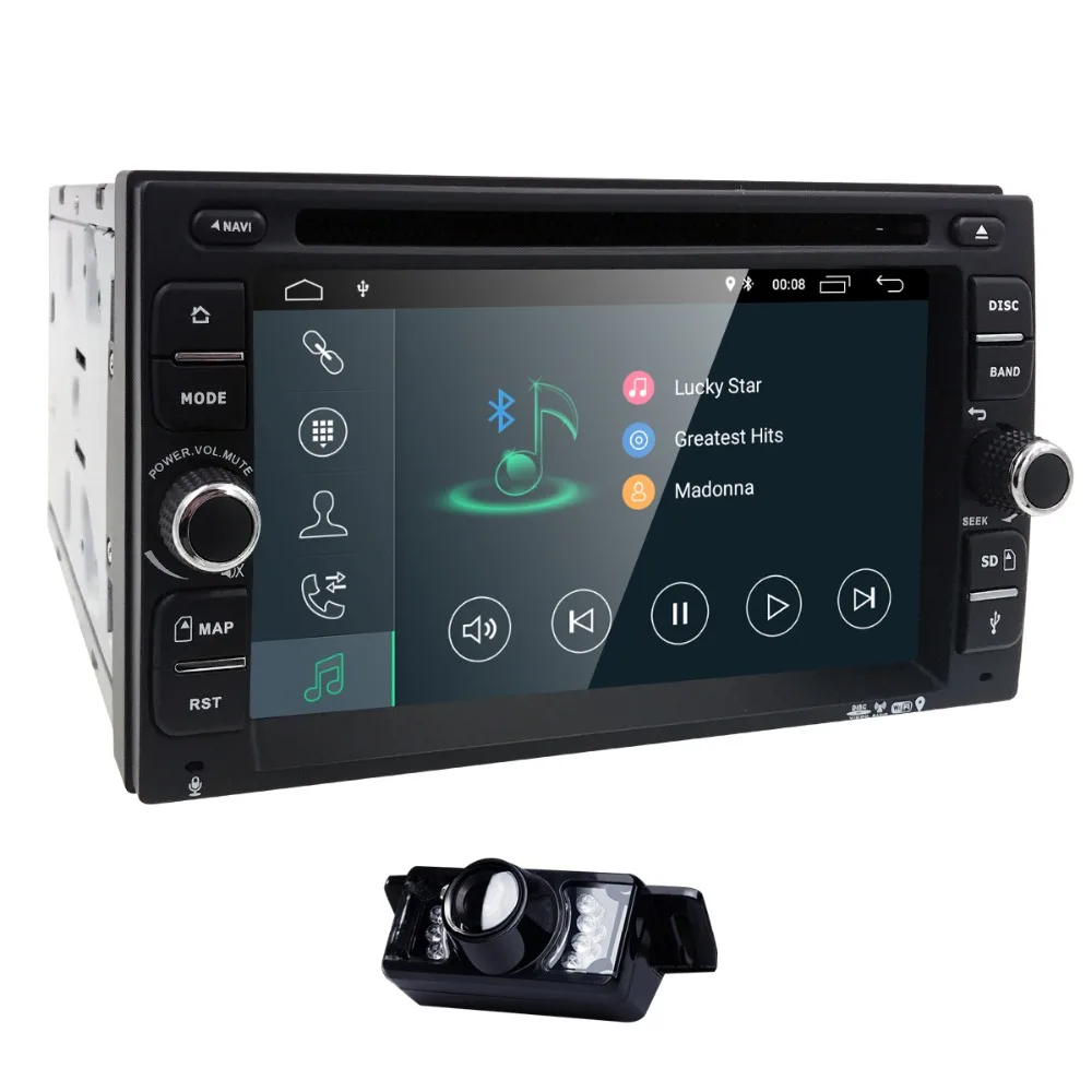 

Universal Android 8.1 Car DVD Player radio Steering wheel control Mirror Link 2G RAM 16G ROM DAB+ BT OBD2 Free back camera Map