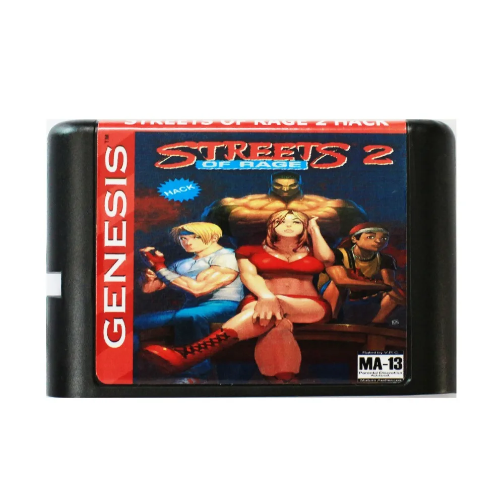 Улиц ярости 2 Хак(23 человека) 16 бит MD игровая карта для sega Mega Drive для sega Genesis