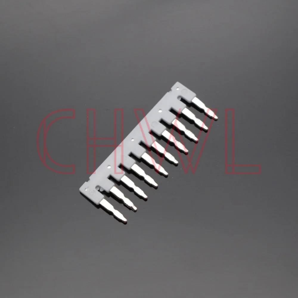 

5pcs/lot EB 10-6 Insert-pull Bridging Matching UK-2.5B Screw Terminal Blocks Side Adaptor Copper Jumpers FREE SHIPPING