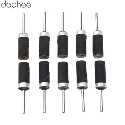 Dophee 180-2000 абразивной шлифовальной ленты Бумага шлифовальные полировки заусенцев песок Бумага для Dremel 3 мм хвостовик 10 шт