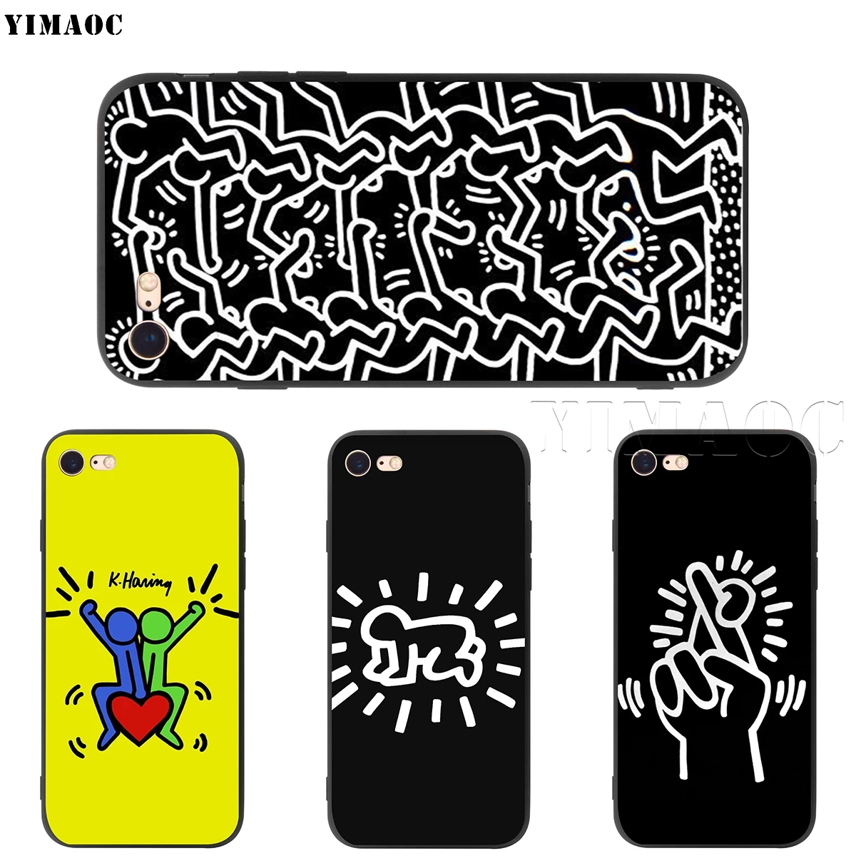 YIMAOC Keith Haring силиконовый мягкий чехол для iPhone 11 Pro XS Max XR X 8 7 6 6S Plus 5 5S SE