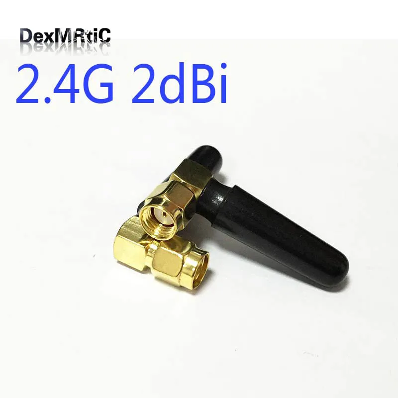 1 шт. Wi Fi антенна 2 4 ГГц 2dbi RP SMA разъем под прямым углом Bluetooth Современная внешняя