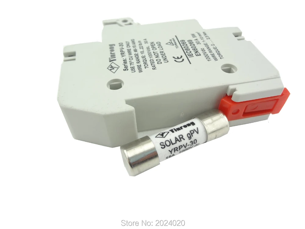 

PV solar fuse 15a 1000VDC fusible 10x38 gPV, with holder