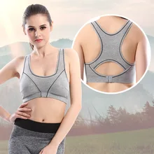 2016 Women sports bra top fitness Yoga shirt Wire free 100% Cotton Sport Bras Women Fitness top Padded Sports nursing Bra SB34