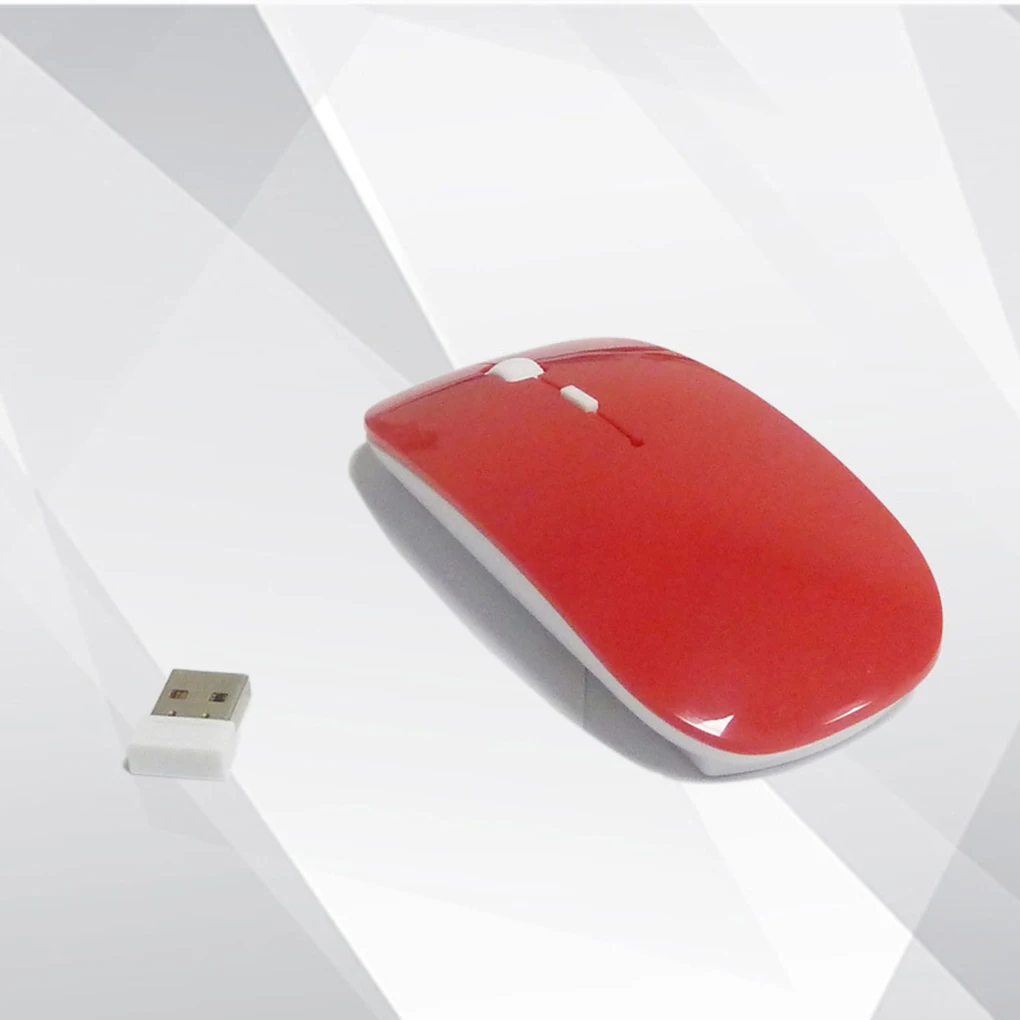 USB оптическая беспроводная компьютерная мышь 2 4 ГГц приемник супер тонкая для ПК
