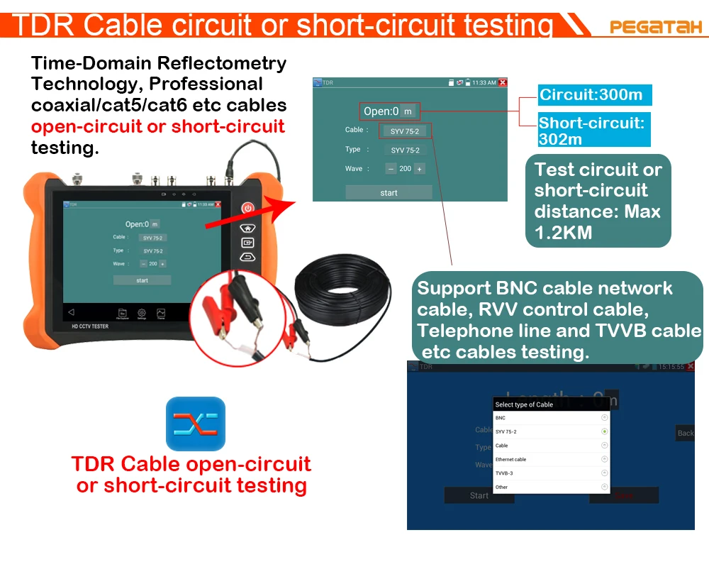 8 дюймов 4 K 8MP IP CCTV камеры тестер CVBS 8MP TVI CVI 5MP AHD SDI IP тест er с HDMI OPM TDR мультиметр CCTV камеры тестер