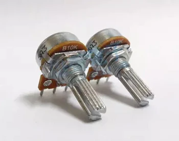 

5 PCS/LOT single league potentiometer B500K tripods 500 k 15 mm screw WH148 handle long horizontal belt