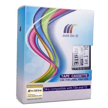 Molshine 2 unids TZe-251 TZ-251 Cinta de Etiquetas Compatible para Brother TZ251 TZe251 Negro sobre Blanco (0.94 pulgadas 1/1 pulgadas 24mm) 8 m