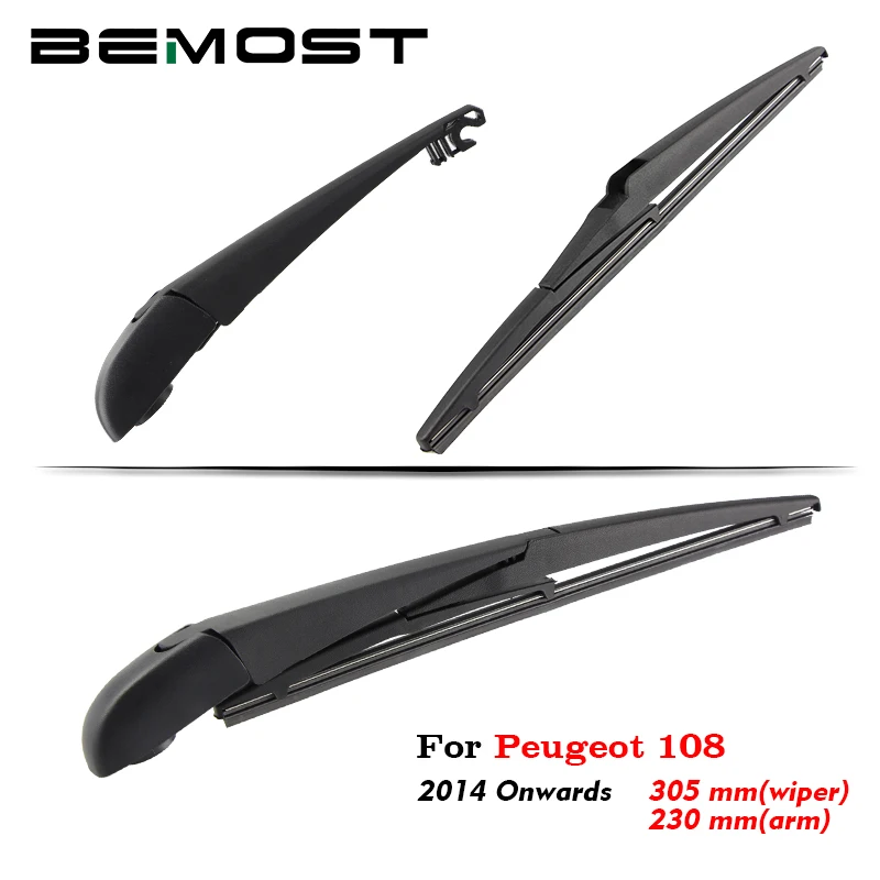 BEMOST Auto Car Rear Windshield Wiper Arm Blades Soft Natural Rubber