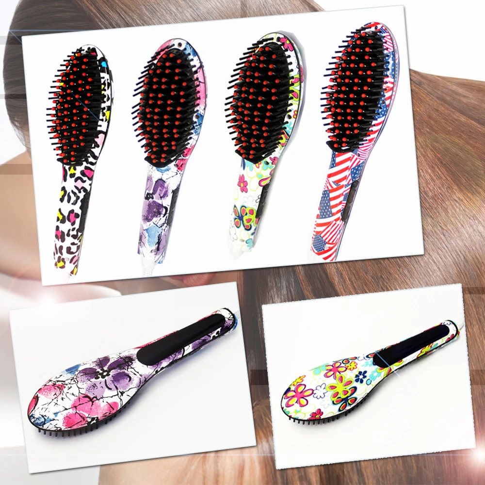 Perfect Digital LCD Display Approved Ceramique Hair Brush Straightener