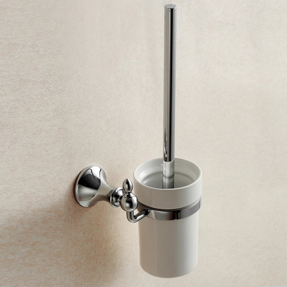 Popular Modern Toilet Brushbuy Cheap Modern Toilet Brush Lots - Modern Polished Bathroom Set Chrome Toilet Brush Holder Round Base Brassglass Cup Mounting Bathroom Accessories popular modern toilet brushbuy cheap modern toilet brush lots - modern polished bathroom set chrome toilet brush holder round base brassglass cup mounting bathroom accessories