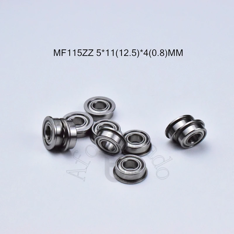 MF115ZZ F638/5ZZ 5*11(12.5)*4(0.8)MM 10pieces free shipping ABEC-5 Flange bearings Free chrome steel bearing | Обустройство дома