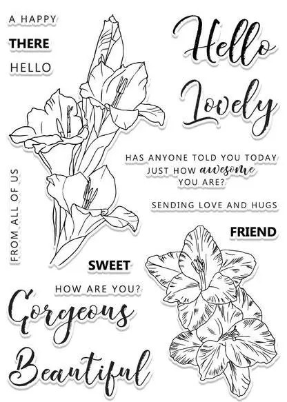 

FLOWER Transparent Clear Silicone Stamp/Seal for DIY scrapbooking/photo album Decorative clear stampA279
