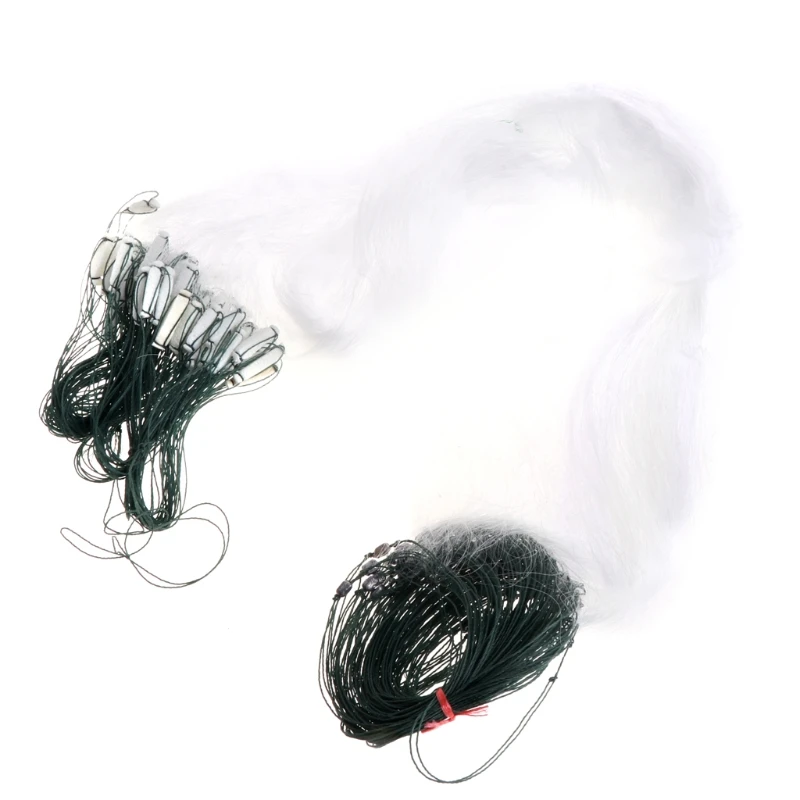 Camadas de Malha de Rede Rede de Pesca de Nylon 25 m 3 de Pesca de Nylon Monofilamento Durável Acessórios Float Armadilha Venda Quente 4 25m rede de pesca 3 camadas malha